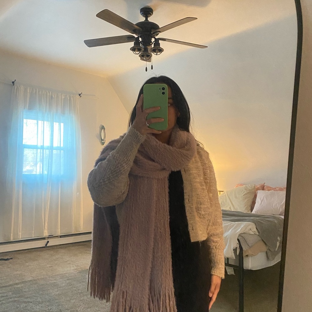 Free People Large Chunky Knit Scarf